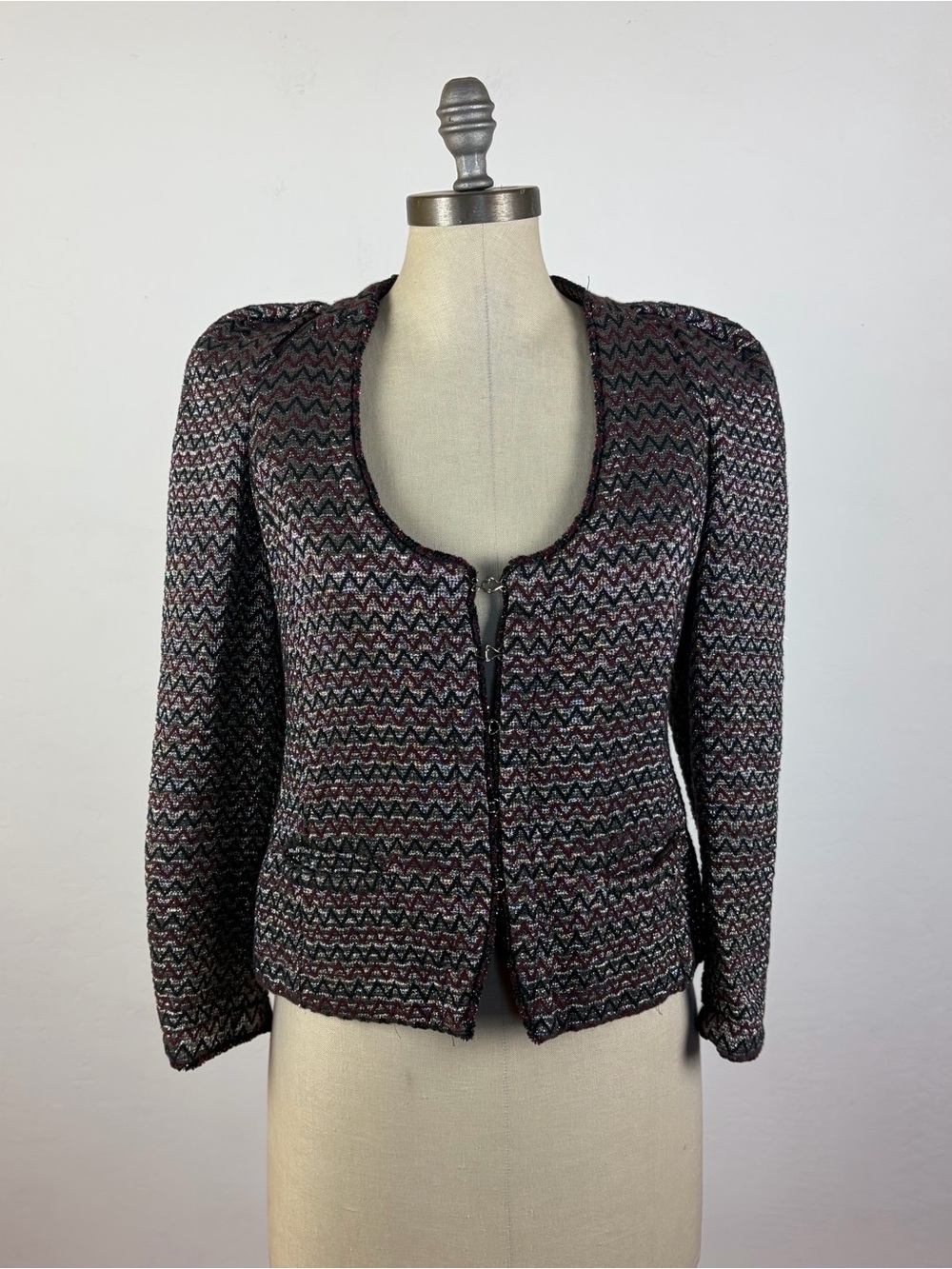 Isabel Marant Metallic Silver Tweed Jacket